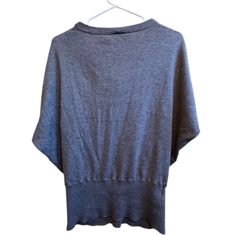Ann Taylor’s LOFT W’s Med grey 3/4 Sleeve Sweater Cowl Neck Top. Exclnt cndtn. - Picture 9 of 10
